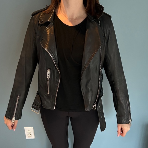 Gorgeous mint condition -All Saints Balfern Leather Jacket - Picture 16 of 16